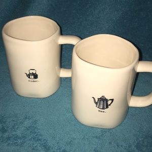 Rae Dunn cider and tea mugs set